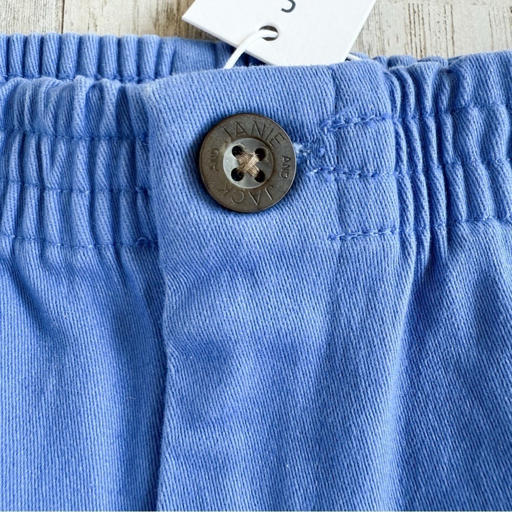 NWT JANIE and JACK Twill Pull-on Shorts in Midday Blue Boys size 2T 100045586 - Picture 5 of 11